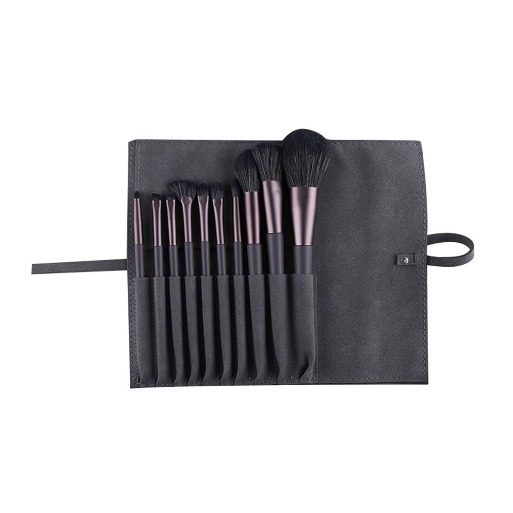 10 Pennelli for Trucco Naturale for Capelli, Fondotinta in Polvere, Fard, Ombretto, for Viso, Strumenti, Maquillajs Strumenti per Il Trucco(C1201BL-300)