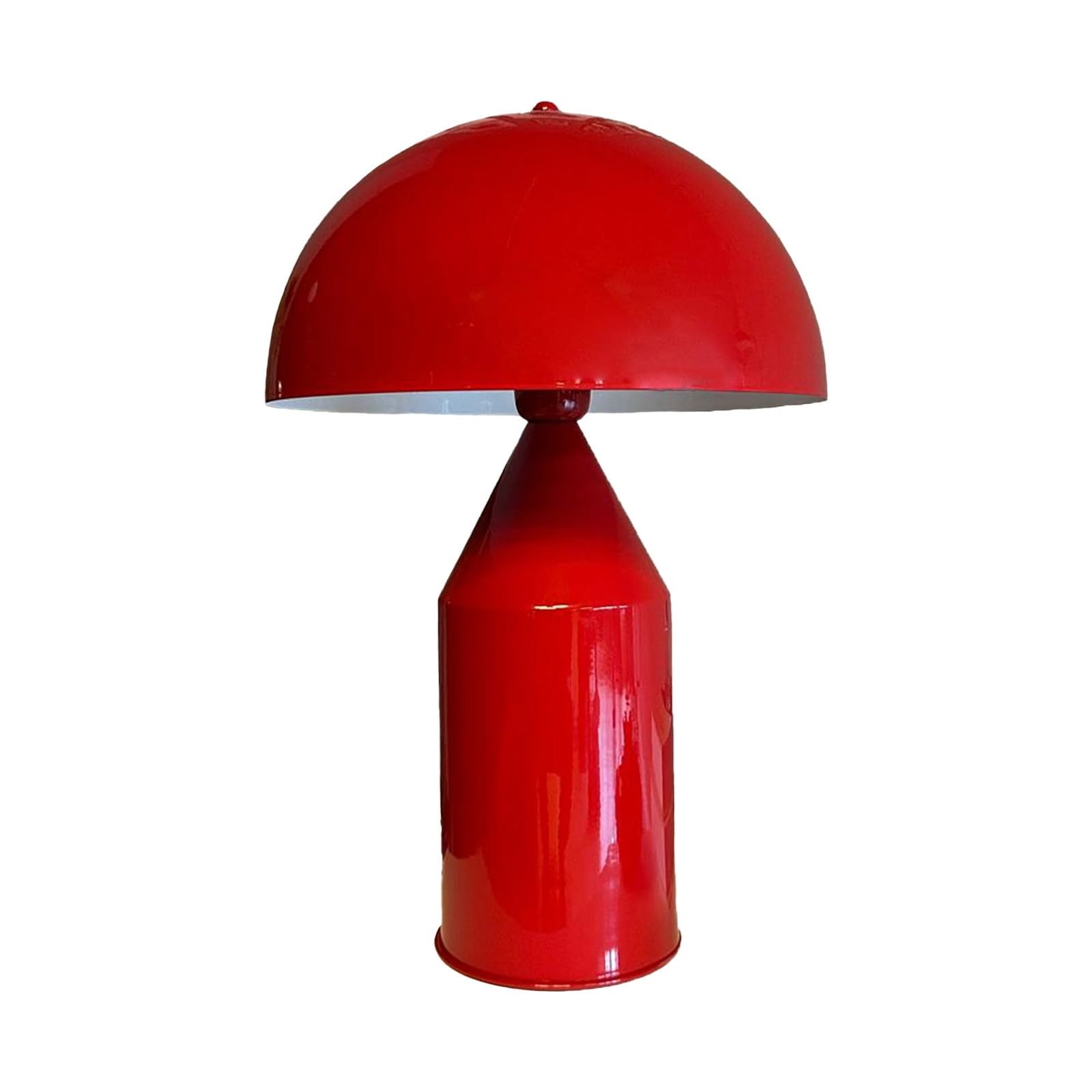 bamyum Lipeo Tischlampe Retro, Pilz Lampe Klein Rot, Pilzleuchte, Tischlampe mit Kabel, Retro Nachttischlampe, Vintage Tischleuchte Rot, Pilzlampen Wohnzimmer, Nachttischleuchte