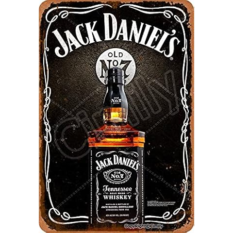 Carteles de chapa vintage Jack Daniels Cover
