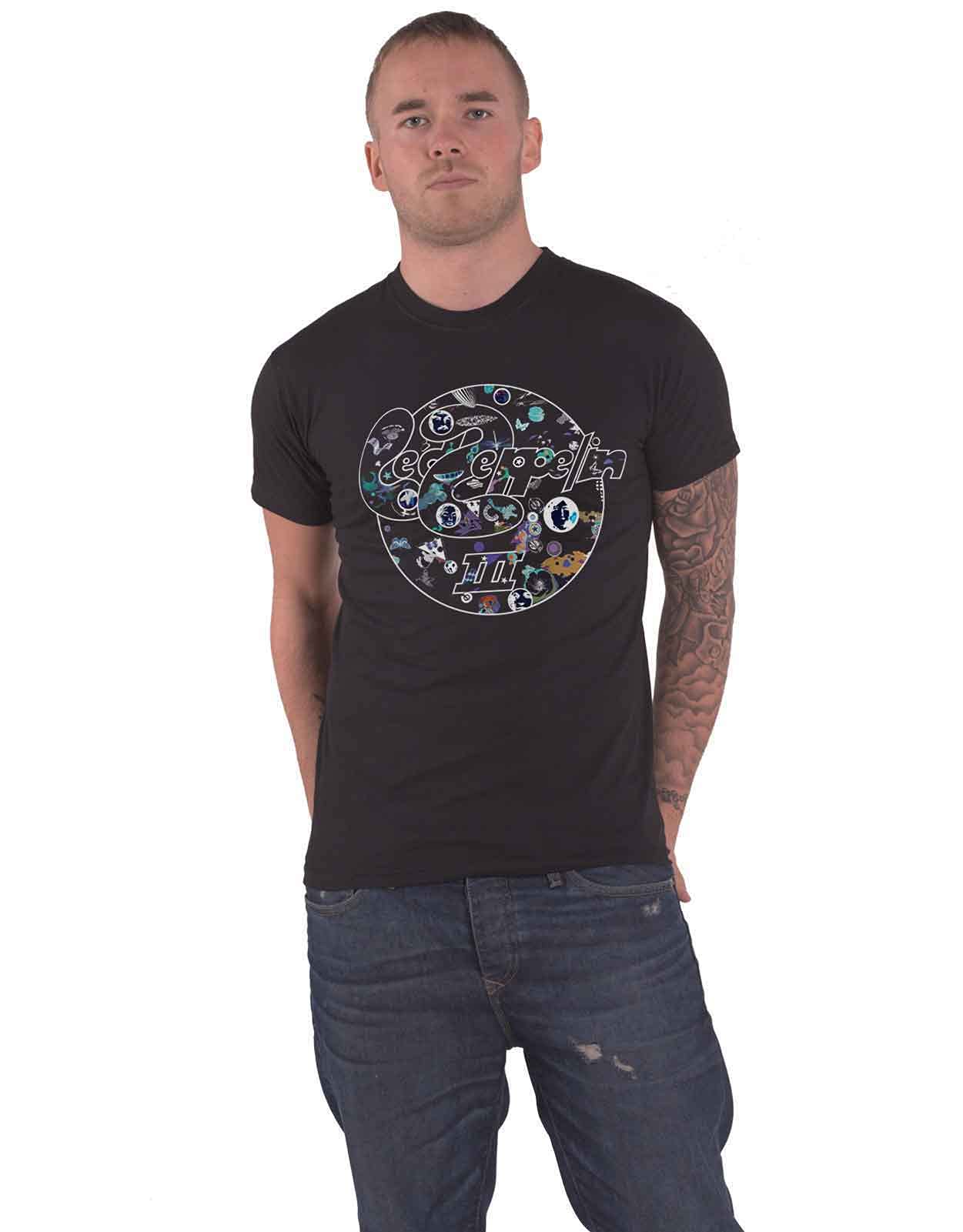 Led Zeppelin T-shirt, III Circle Black, Men´s | - T-shirts, Hoodies
