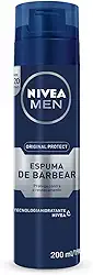NIVEA MEN Espuma de Barbear Original Protect - Ativos hidratantes, previne o ressecamento e irritações, com Aloe Vera e Glicerina - 200ml