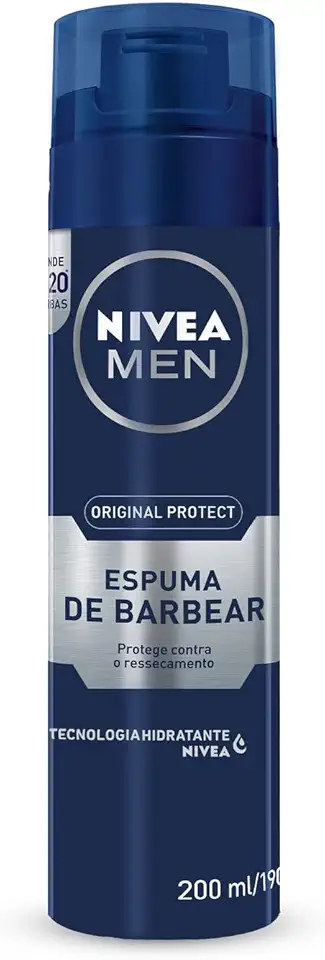 Espuma De Barbear Em Tubo Nivea 195G Originals Hidratante, NIVEA