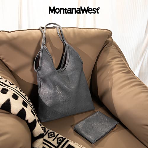 Image of Montana West Slouchy Hobo Bags for Women Soft Designer Shoulder Purses Ladies Top Handle Handbag