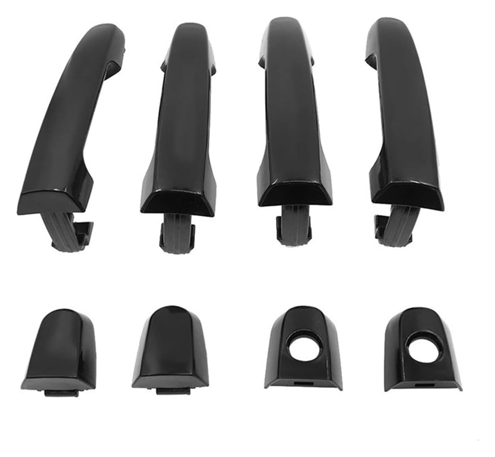 Qwqthgs 4Pcs - 1Set Car Exterior Door Handle Cap For Toyota For Corolla For Matrix Rav4 For Yaris 69211-Aa010 69211-Aa020 Exterior Door Handles Fl Fr Rl Rr(4Pcs - 1Set)