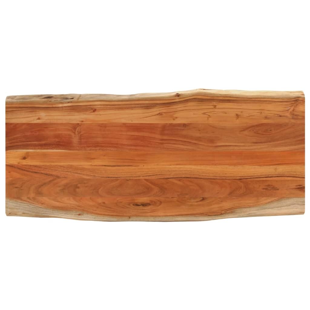 Dessus de table 140x60x3,8cm rectangulaire bois massif d acacia
