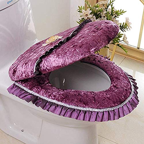 Coussin de toilette housse de de luxe ensemble de 2 paquets pour sanitaire chic