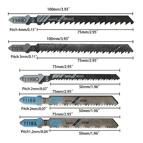 20 PCS Lame per Seghetto Alternativo T118A/T119BO/...