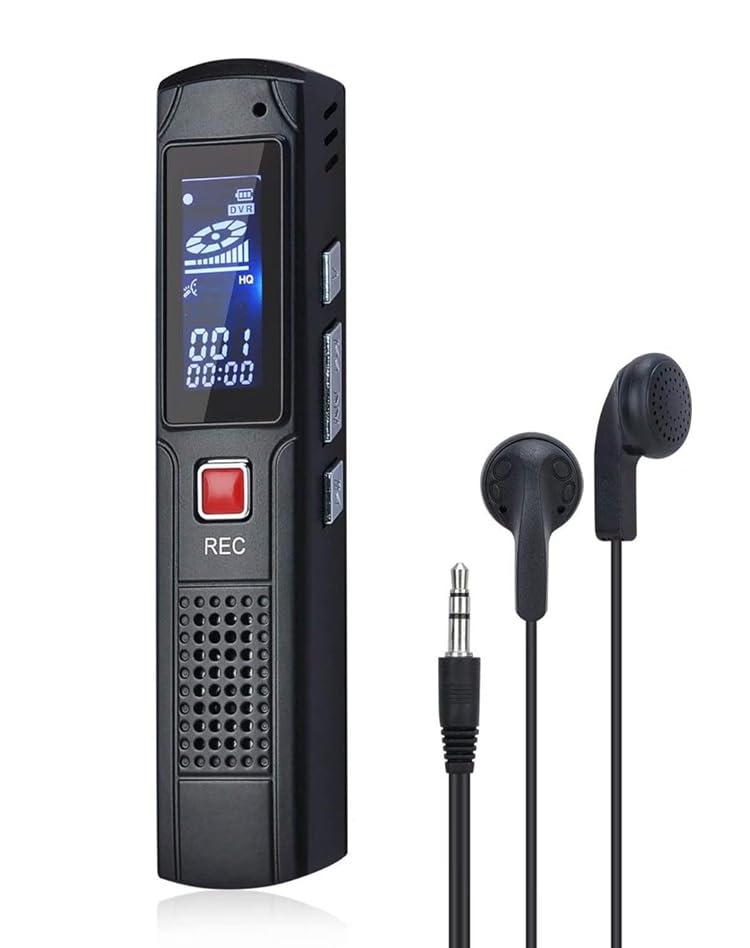 Image of FREDI HD PLUS Voice Recorder, Digital Voice Recorder for Meetings, Lectures & Students, 8GB Built-in, Portable Audio Recording Device with Mic & Speaker, Long Battery, MP3 Playback