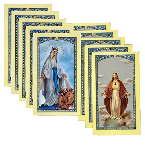 Cartes plastifiées Hail Mary et Lord's Prayer, lot idéal pour cadeaux de communion