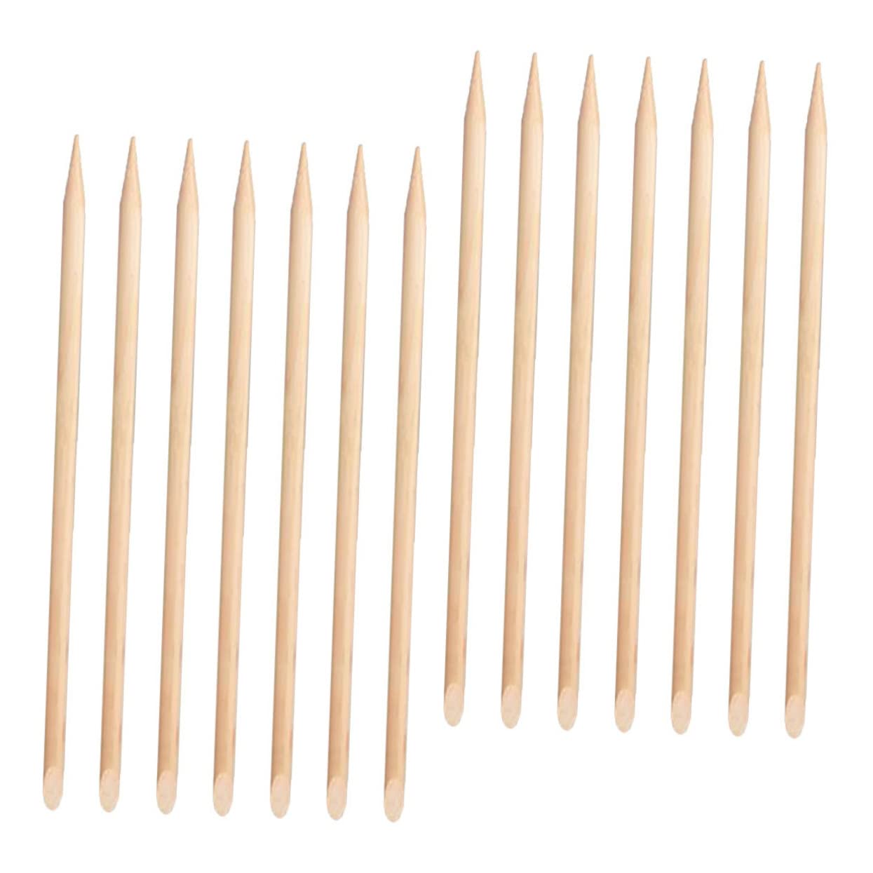 100pcs Wood Cuticle Pusher Sticks Nail Tech Supplies Nail Art Tools Supplies Pedicure Tools