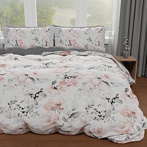 Housse de Couette 1 Place 150x200 Parure Lit Microfibre Imprimée