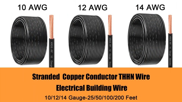 Image of 6 AWG THHN Stranded Bare Copper Wire 250FT Green Grounding Wire, Electrical Wire, 600V Rated Building Wire, Ideal for Panel Wiring, Grounding, Lighting Circuits, Control Systems