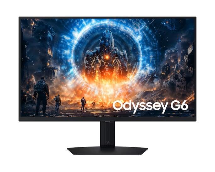 Samsung Écran Odyssey G6 - G60F 27'', QHD, 1 ms (GTG), 350 Hz, Inclinable, Orientable, Pivotable, Has, G-Sync Compatible, FreeSync Premium