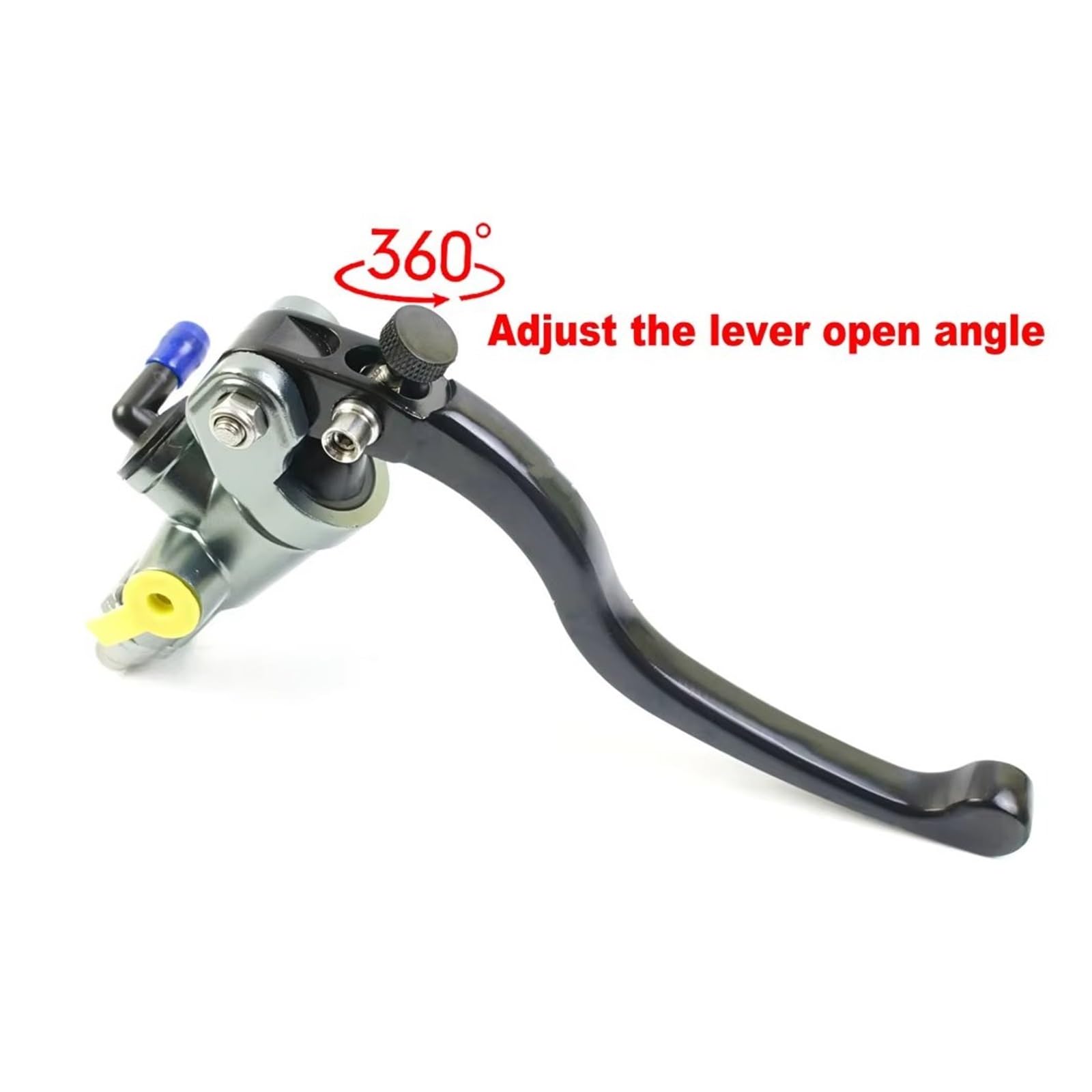 Leve Del Cilindro Principale Della Pompa Freno Frizione Radiale Universale Per Moto Maniglia Pistone Da 17,5 Mm Leva Di Frizione Moto(Left Blue)