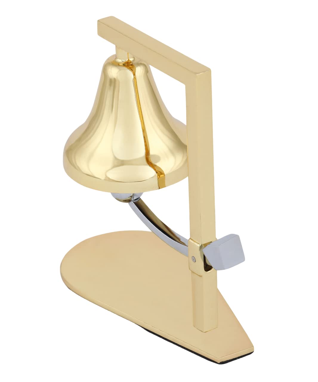 ZAHEPA Vintage-Inspired Metal Manual Call Bell | Clear Ring Tone | Ideal for Hotels, Restaurants & Service Desks | Durable & Elegant Decor Piece 4