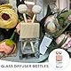 8 Stück 8 ml klares Glas Auto-Lufterfrischer Parfüm-Clip-Diffusor,Leere ätherische Öl-Parfüm-Fläschchen Diffusor-Entlüftungsauslass,Leere Dekorationsflasche für Aromatherapie-Duft-Ornament