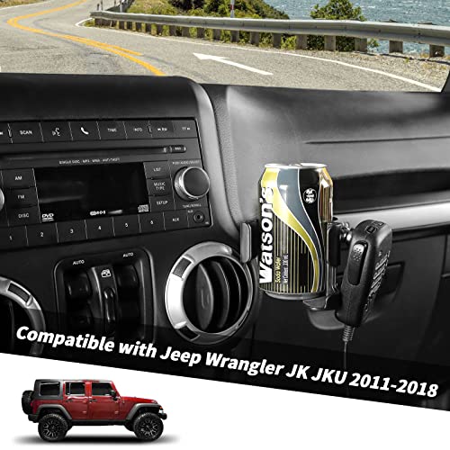 Soporte Jimen para teléfono y portavasos Jeep Wrangler JK miniatura 2