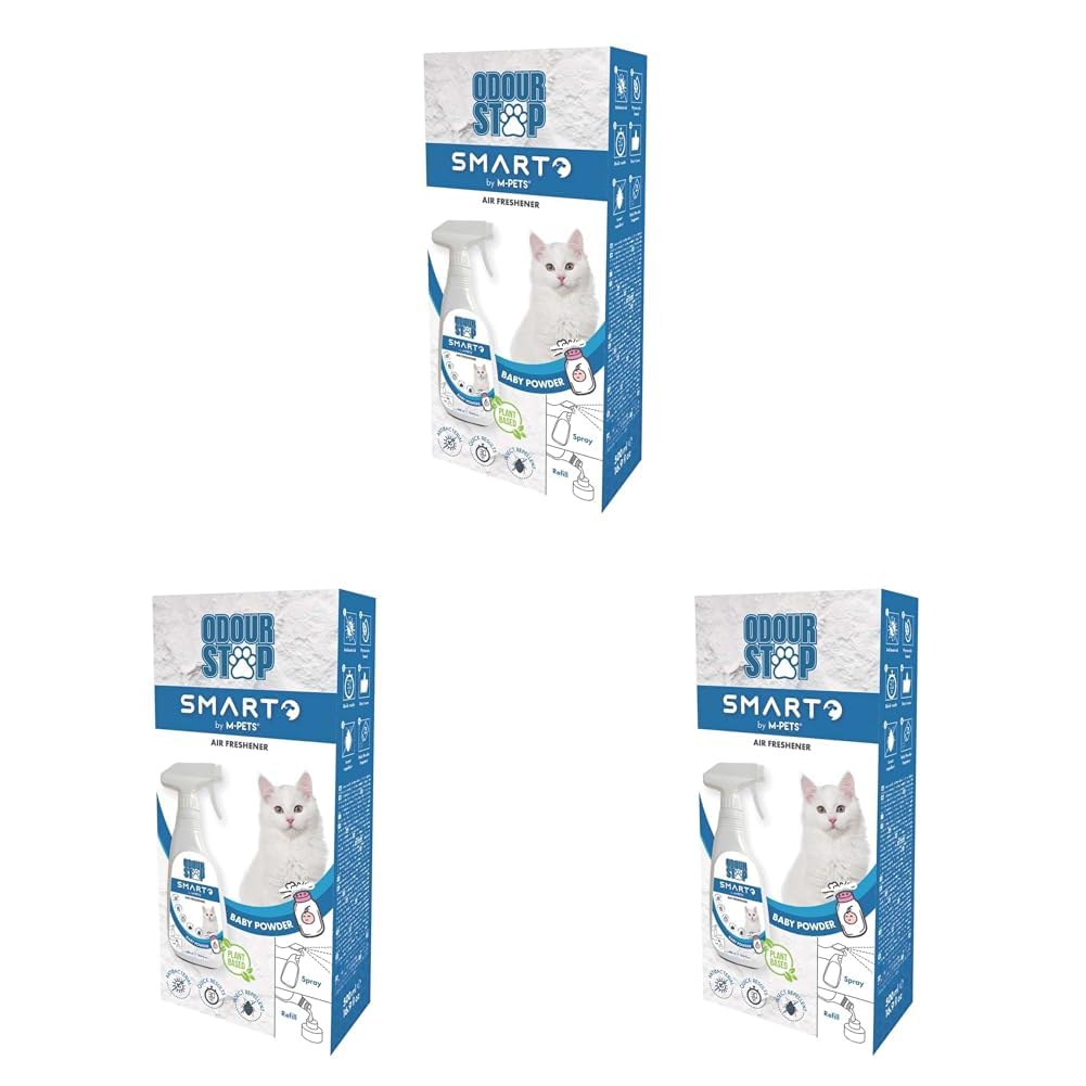 M-Pets Odour Stop Deodorant Spray Baby Powder 500 ml (3 paketi)