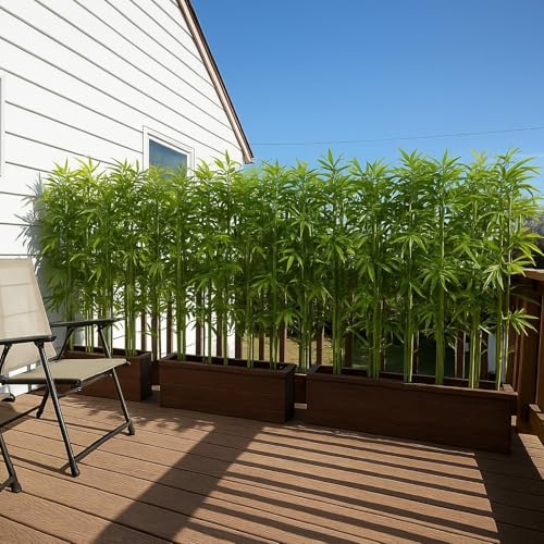 6ft (20 Pack) Fake Bamboo, Outdoor Artificial Bamboo Plants, Desi...