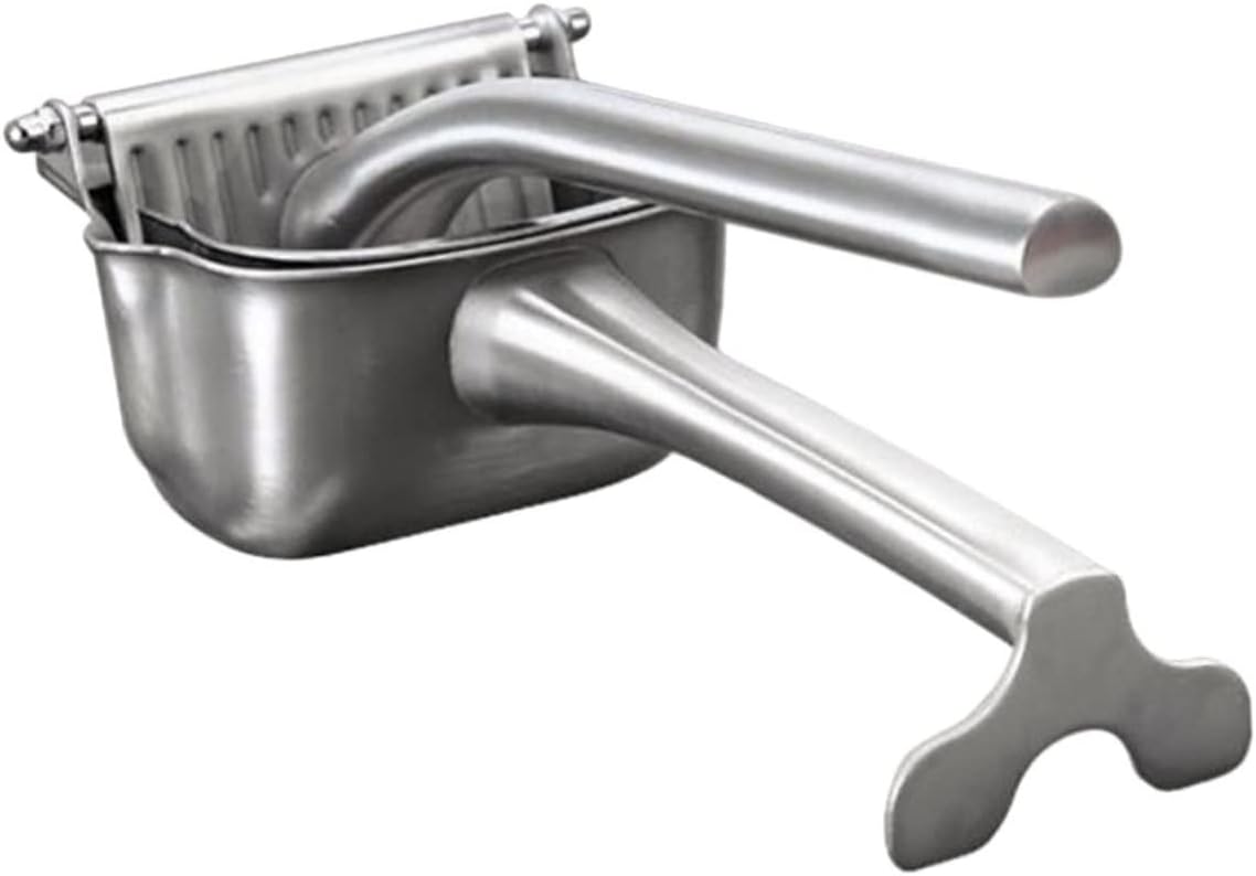 Healifty Stainless Steel Manual Citrus Juicer Portable Fruit Squeezer for Lemon Orange Grapefruit Easy to Clean Multipurpose Kitchen Extractor for Home Camping Picnic