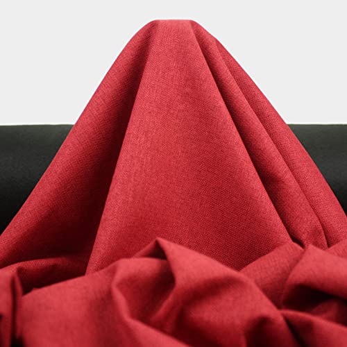ALMACENES CASA ANGEL 05000104-02 Stoffschnitt, Stoff, rot, Ancho 140cm