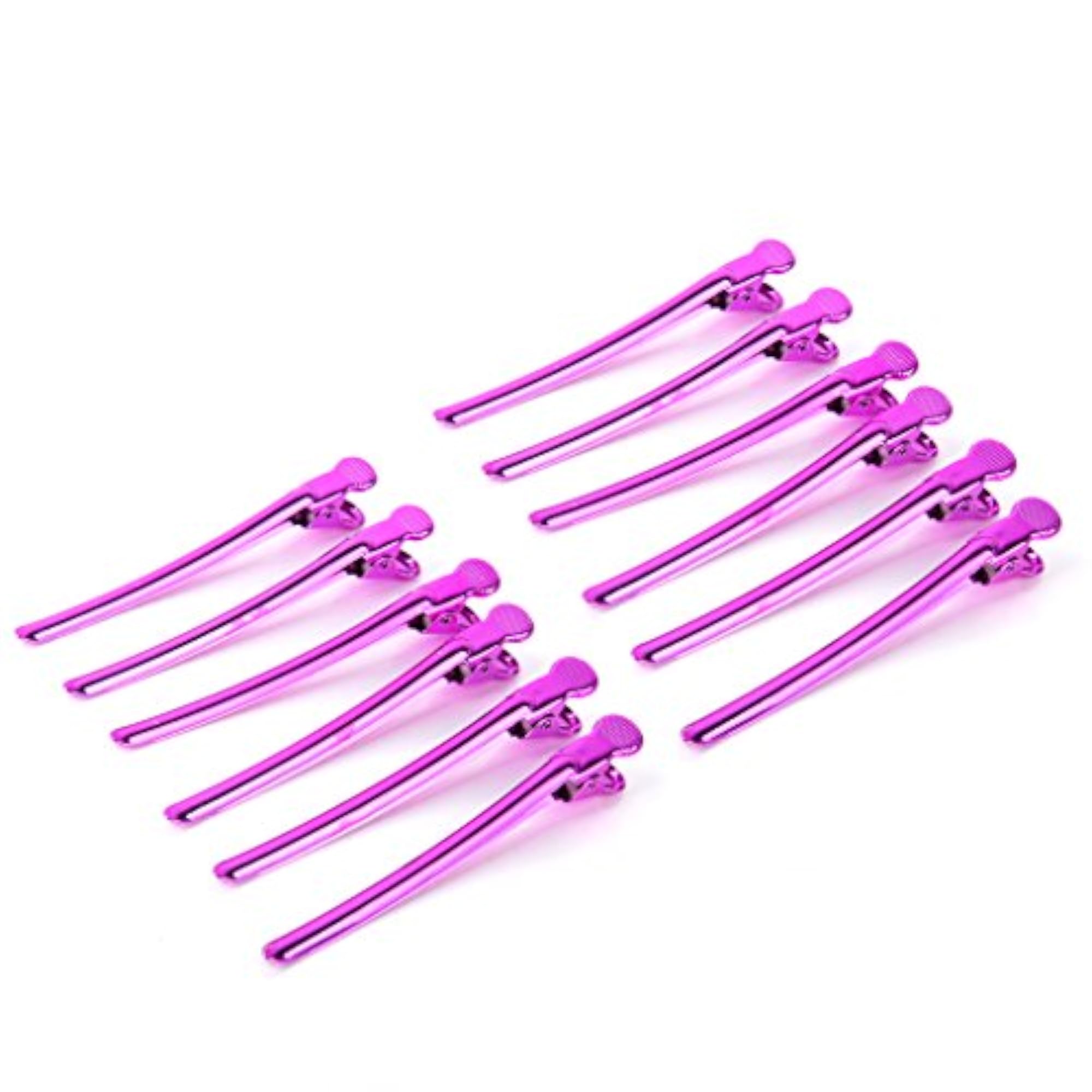 12 Iron Metal Hairdressing Sectioning Alligator Hair Clips