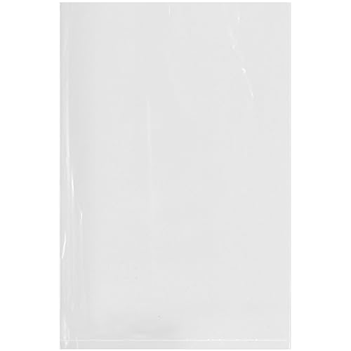 Plymor Bolsas planas de plástico transparente de 125 mil 6 x 9 pulgadas caja de 1000