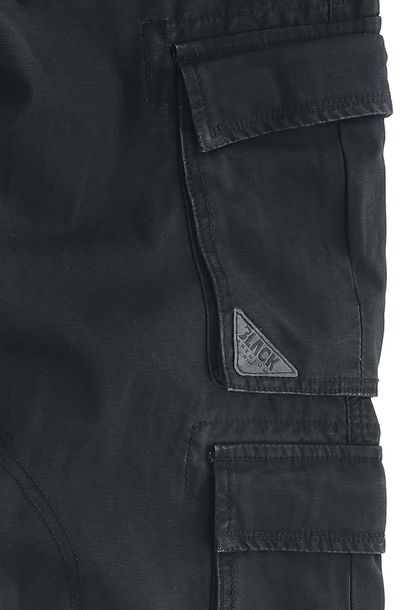 Black Premium by EMP Hombre Pantalones Cargo Negros