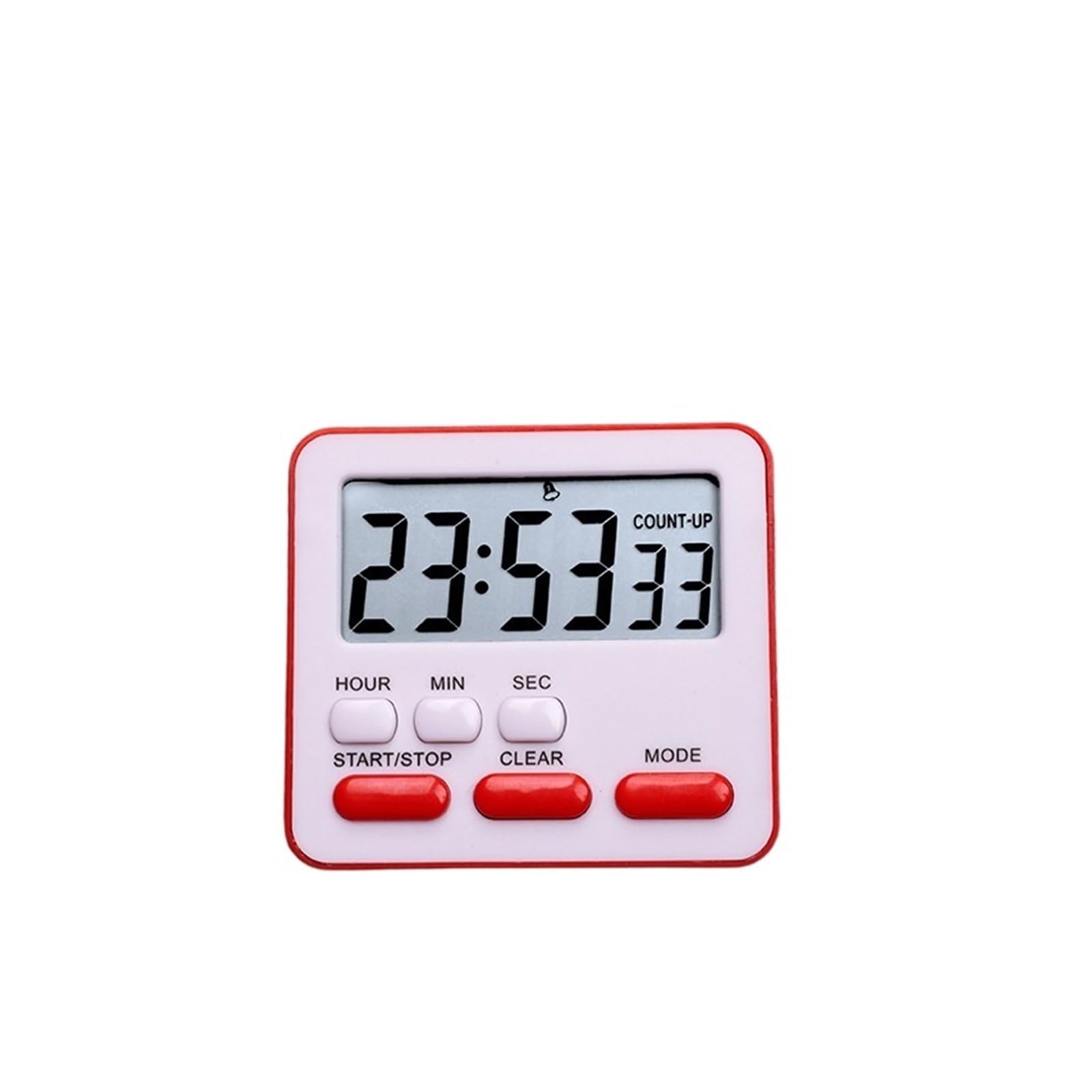 Student Timer Reminder Multi-function Kitchen Time Manager Baking Timing Cooking Reliable Efficient(Red)