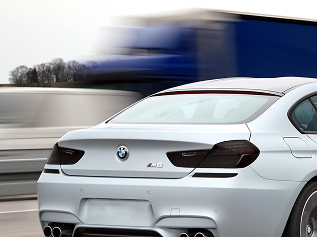 Rvinyl Tail Light Pre Cut Film Tint Cover Kit in Smoke Compatible with BMW M6 2013-2018 - Adhesive Backs