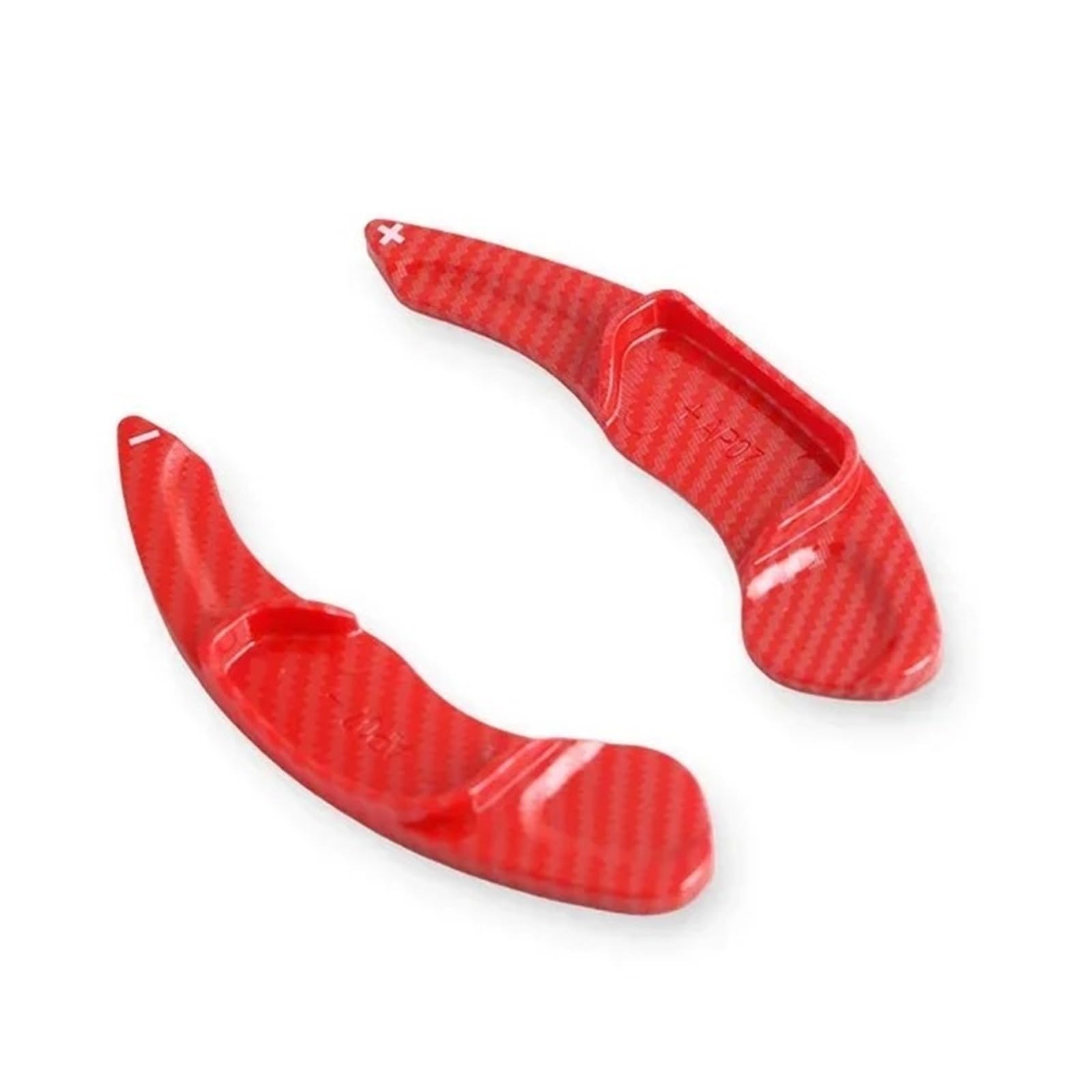 PLMNHSS Car Steering Wheel Shift Paddle Blade for for Mondeo for MK5 for Wagon for Taurus for S-MAX for Galaxy for Edge for Fusion Car Steering Wheel Paddle(Carbon red)