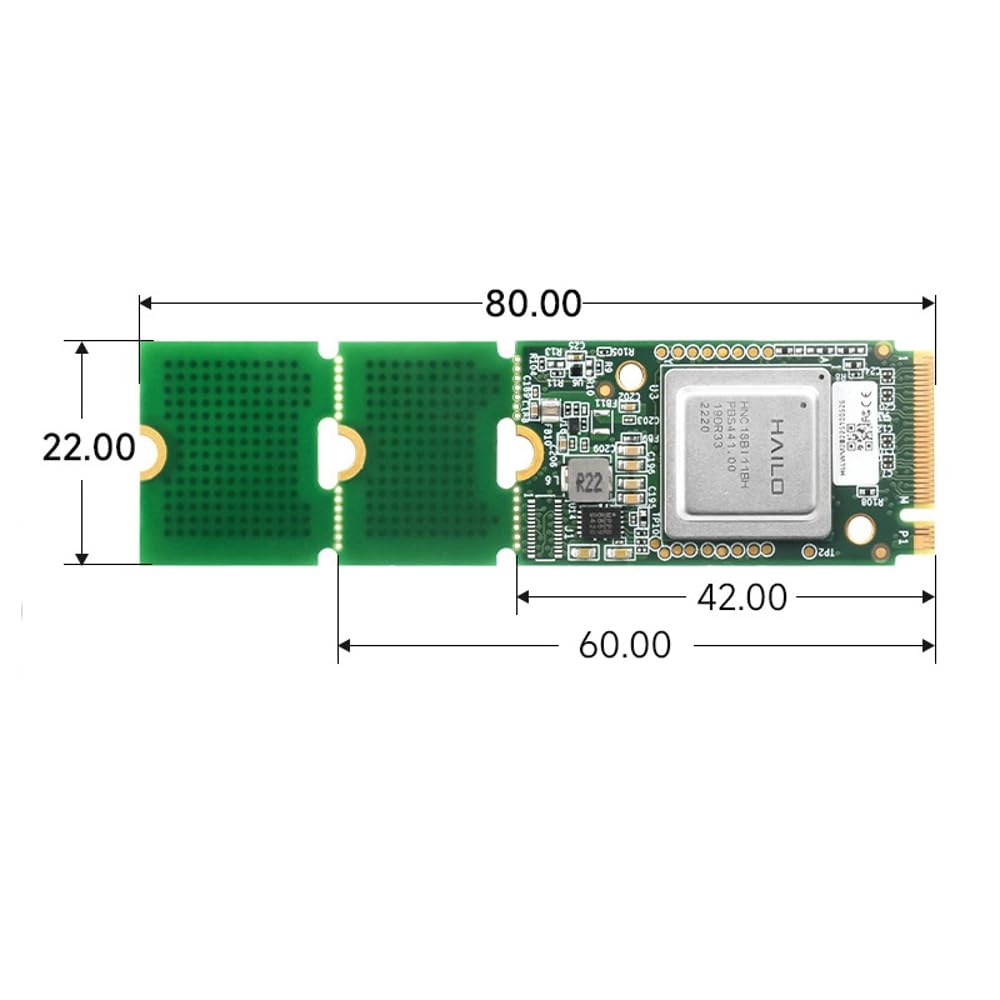 Amazon.com: Hailo-8 M.2 AI Accelerator Module Compatible with