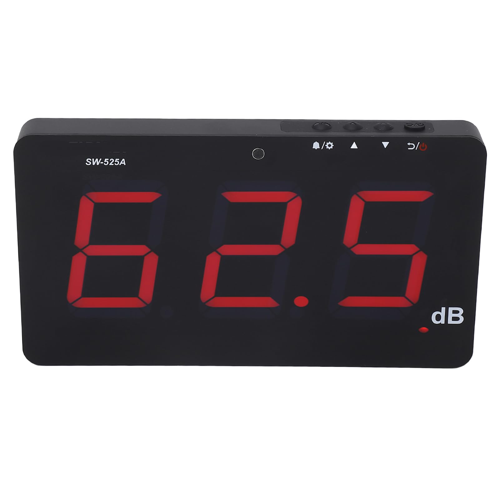 Ejoyous Medidor de Nivel de Sonido, Pantalla LCD de 9,6 Pulgadas, Medidor de Decibelios Montado en la Pared, Probador de Ruido de 30~130dB