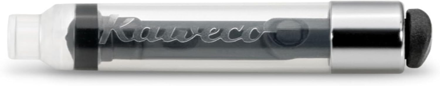 Kaweco Mini Converter Sport 2 Pack, Black/Clear, Writing Instrument