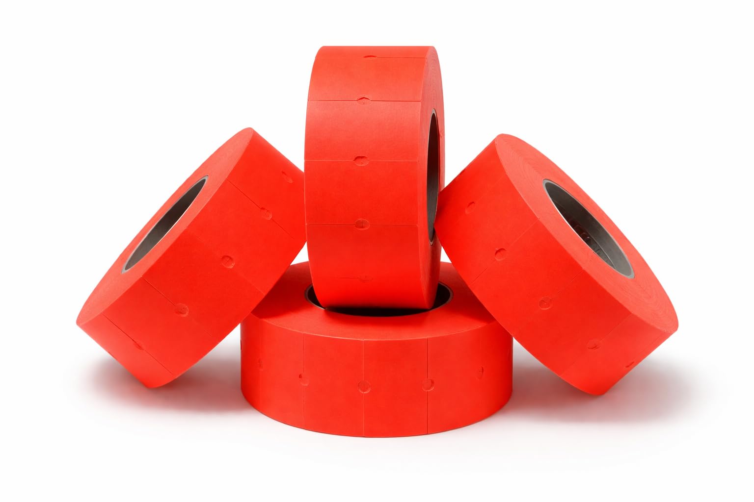 JIO Price Gun Labels CT1 21 x 12 mm – Fluorescent Red – 10 Rolls