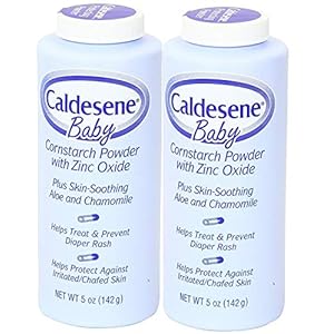 Caldesene Baby Cornstarch Powder With Zinc Oxide 5 oz (Pack of 2)