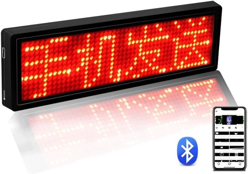 Tableros publicitarios LED Rosso con mensajes de texto programables para ventanas