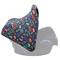 Capottina Universale JYOKO Per Ovetto - Compatibile Maxi Cosi Gruppo 0, Cotone Biologico, Nero - Foto 3