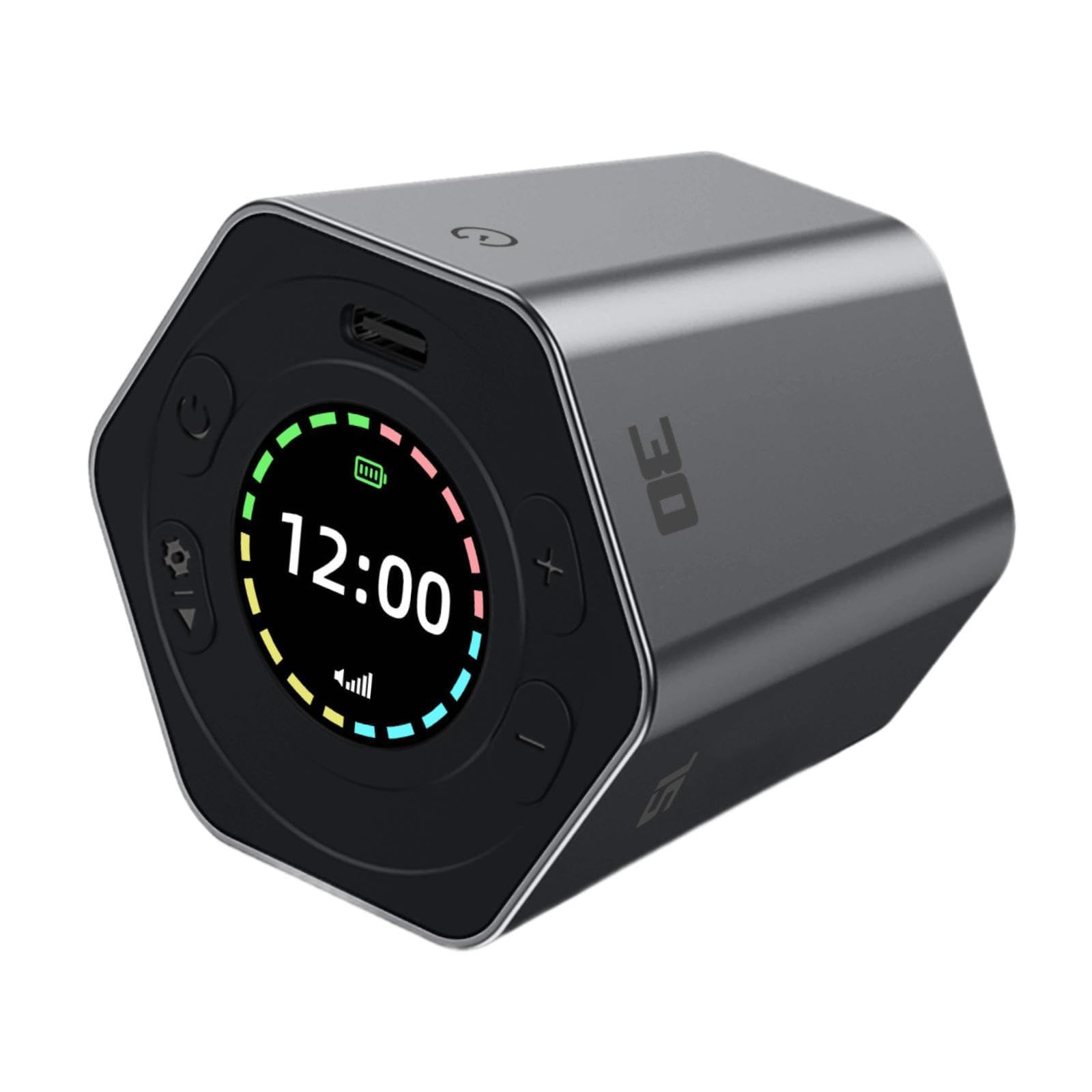 Fenteer Pomodoro Timer Flip Timer 5/15/25/30/45/60min Cuenta regresiva personalizada para cocinar, gris