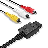 Vista 1 de Cable AV N64, cable de audio y video AV para Nintendo 64 N64, Gamecube GC, Super Nintendo SNES, 2.5M/8.2FT