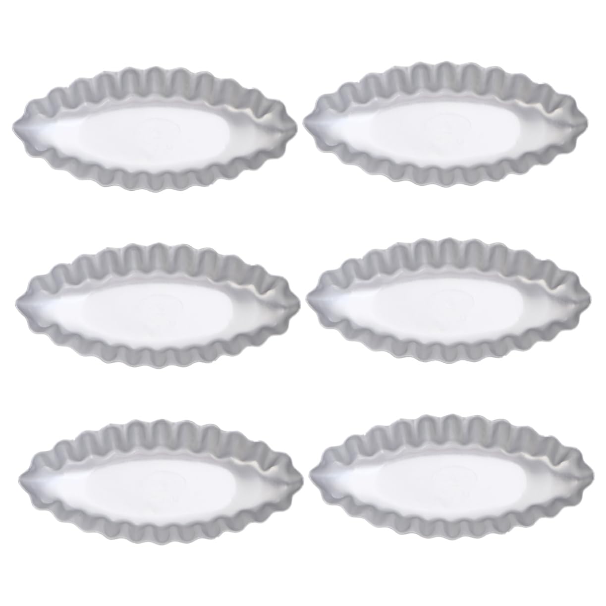 BRIGHTFUFU 6 Pcs Aluminium Alloy Baking Molds Non Stick Cake Tart Baking Tool for Easy Use for Cakes Egg Tarts and More Dishwasher