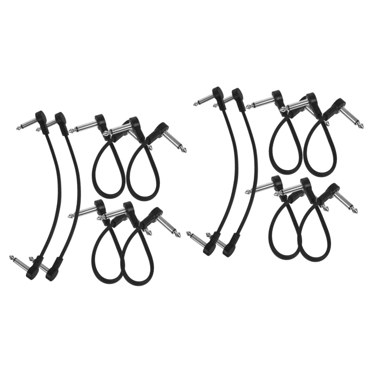 2 Sets Pedal-patchkabel Gitarren-patchkabel Leicht für Musiker Unterwegs 6 Stück