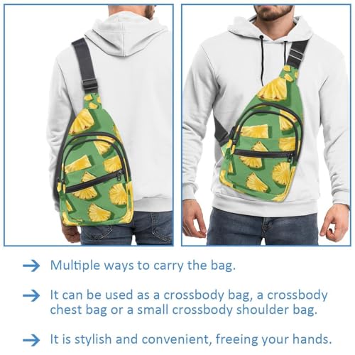 Mochila de día ergonómica pequeña y bolsa de pecho con estampado multicolor 3