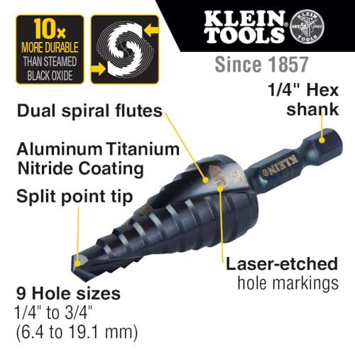 Klein Tools QRST03 Step Drill Bit