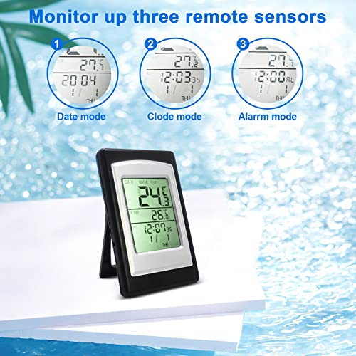 Pool Thermometer, Wireless Floating Easy Read, Solar Remote Digital Outdoor Floating Thermometers For Swimming Pool, Bath Water, And Hot Tubs #TOP3