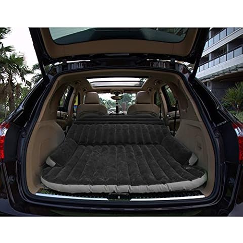 Sinbide Removable Car Air Mattresses Air Bed Camping Inflatable Mattress Sleeping Mat Car SUV MVP with Pump, Black Cover