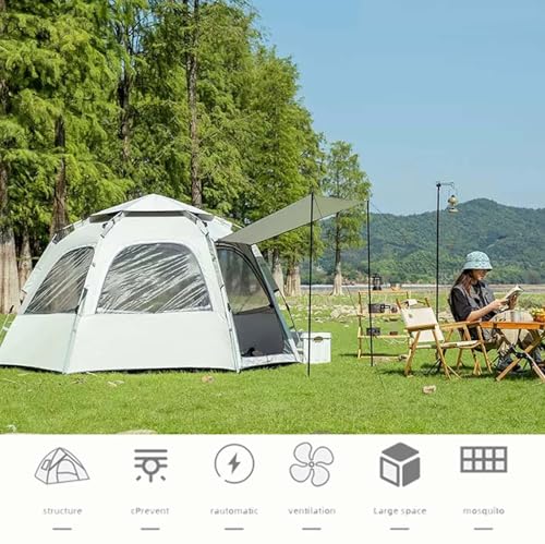 Carpa automática pop-up impermeable para 3-4 personas miniatura 2