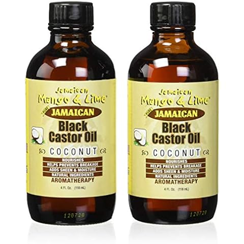 Jamaican Mango & Lime Black Castor Oil With Coconut, 4 oz (Pack of 2) Cover