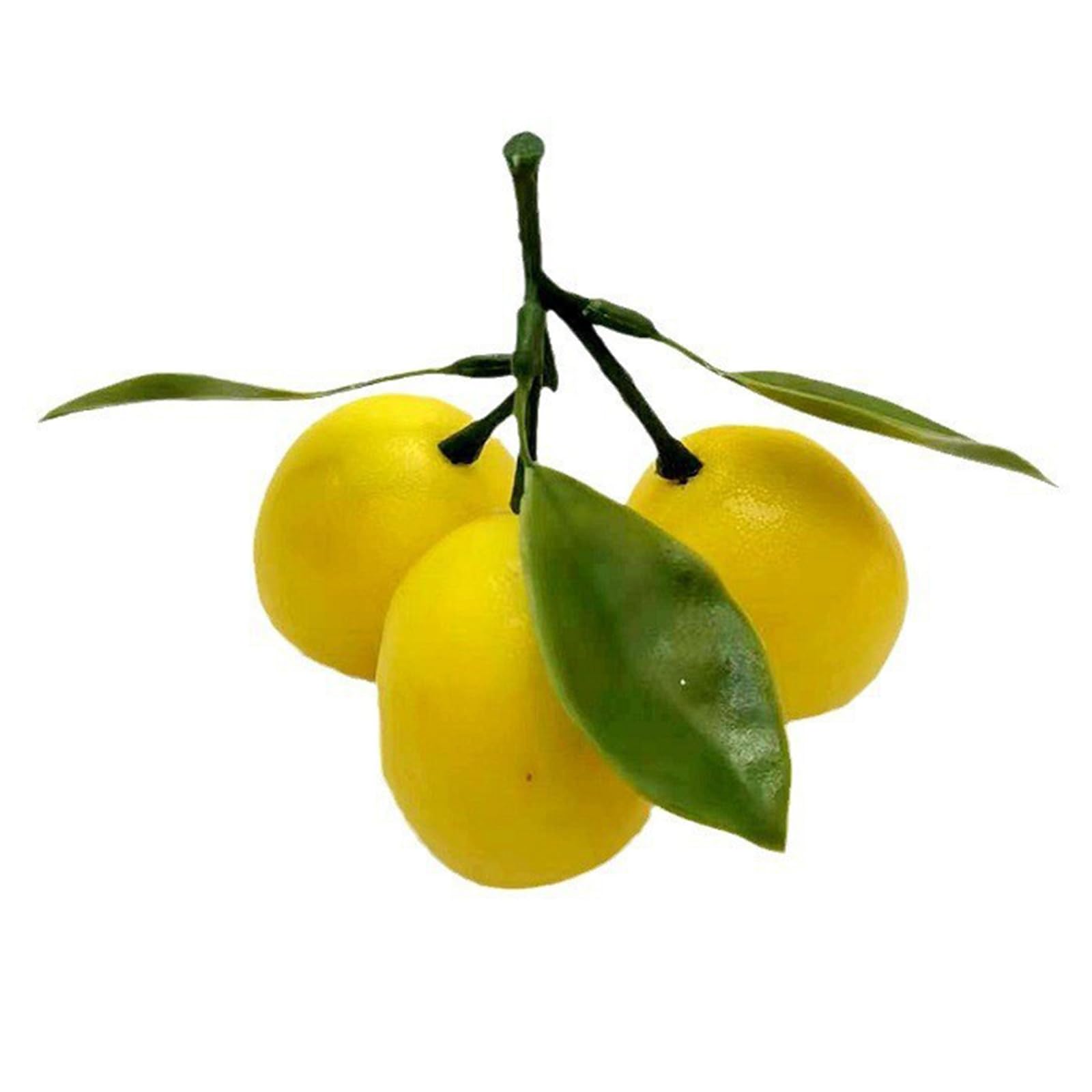 CRFFZ Realistic Simulation Lemon Yellow Artificial Lemon Photography Props for Kitchen Christmas Thanksgiving Party Decoration Shop Display