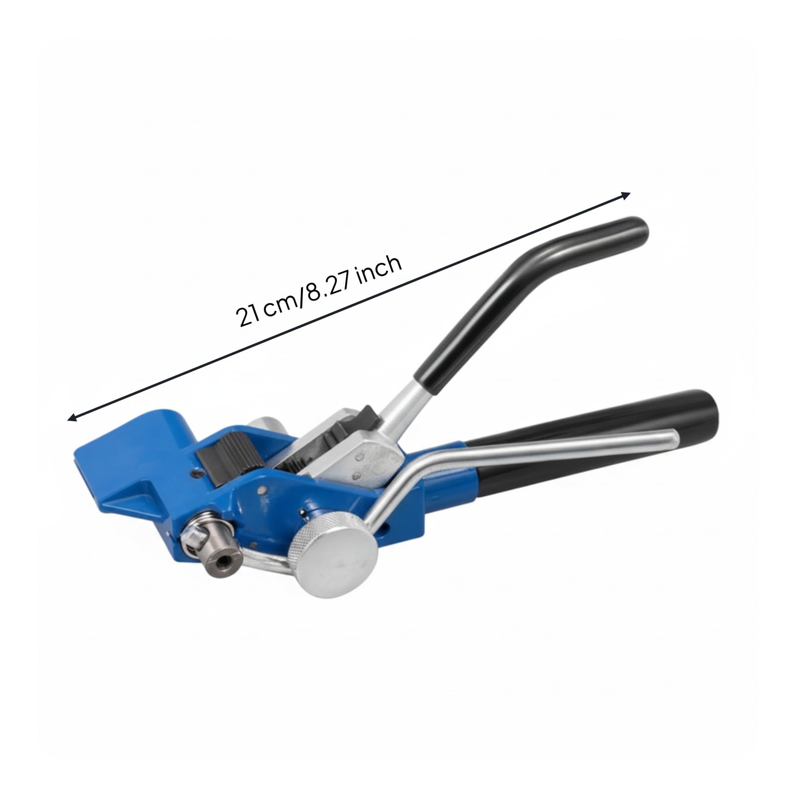 Sharplace Abrazadera Metálica Tensora Herramienta Tensionador Alicate Manual Dispositivo Engranado Acero Inoxidable Cabezal de Sujeción y Corte Adecuado para